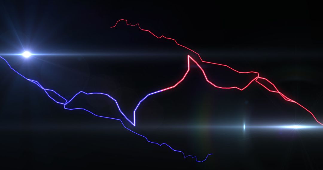 Vibrant Neon Lines with Dynamic Abstract Patterns on Dark Background