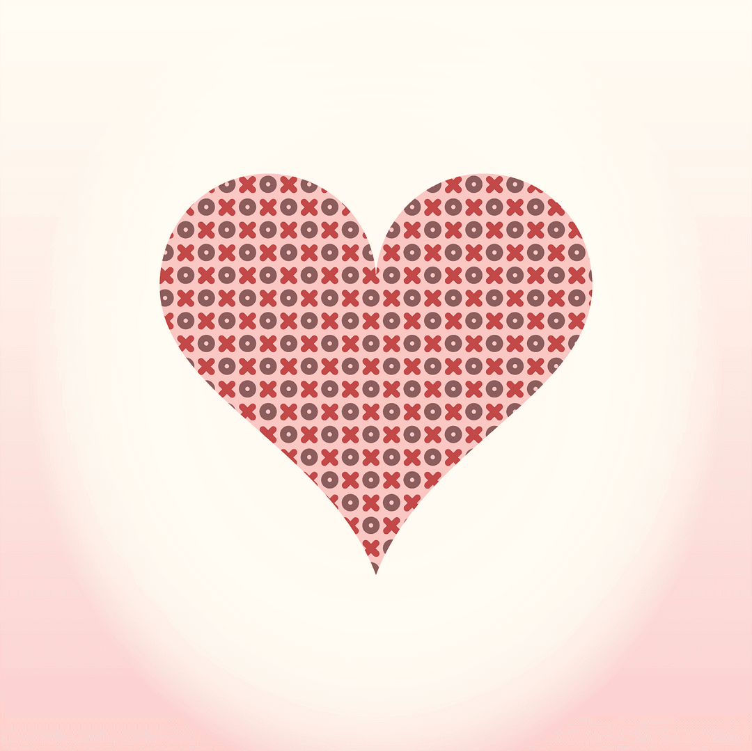 Transparent Heart Design with XO Pattern for Love Concepts - Download Free Stock Images Pikwizard.com