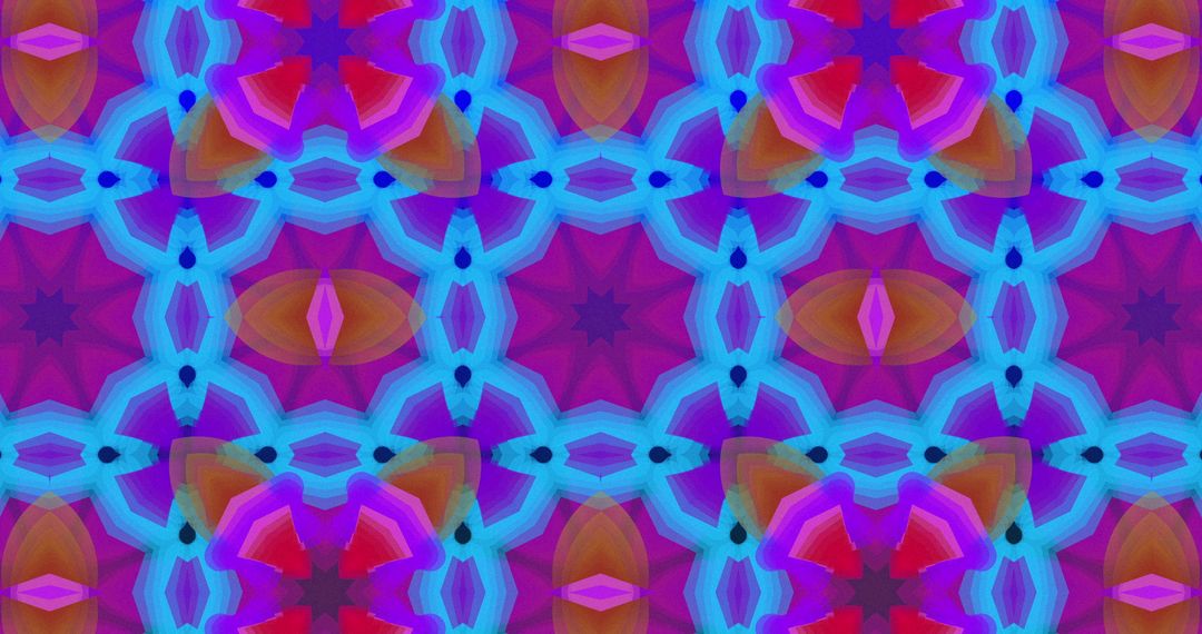 Vibrant Kaleidoscope Abstract Pattern on Gradient Background
