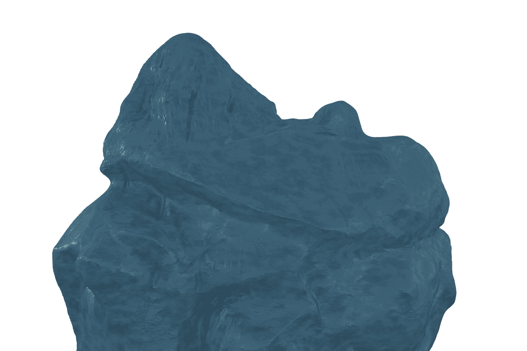 Blue Rocky Texture Transparent Background Design