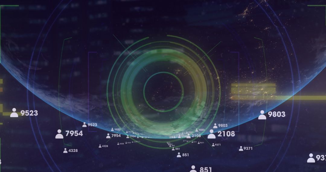 Global Data Processing and Connectivity Concept Illustration
