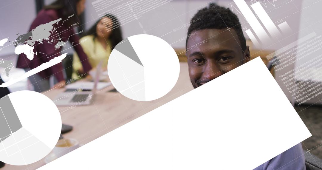 Business Meeting with Team Analyzing Data on Laptop