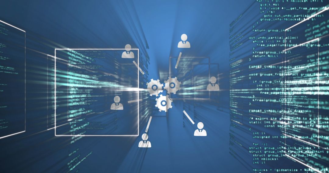digital network and ai data flow concept - Free Images, Stock Photos and Pictures on Pikwizard.com