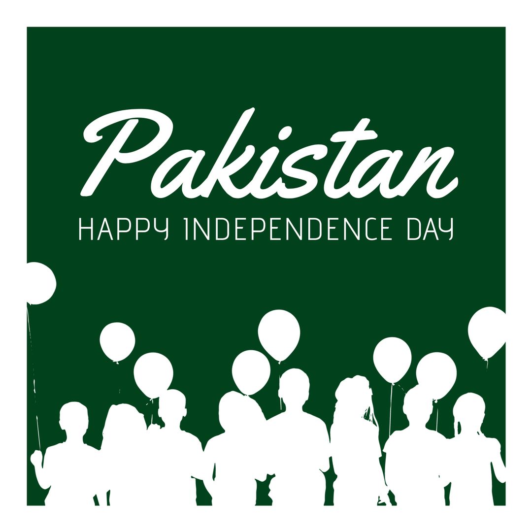 Pakistan Independence Day Celebration with Balloons