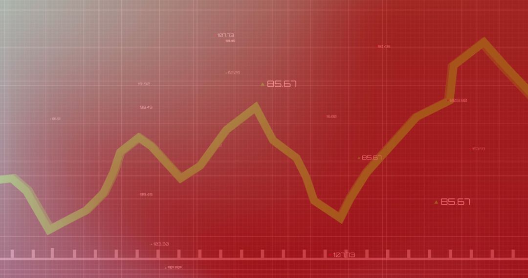 Dynamic Financial Graph with Rising Stock Data - Free Images, Stock Photos and Pictures on Pikwizard.com