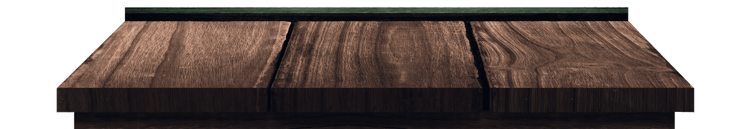 Transparent Brown Wooden Plank Floor on Isolated Background