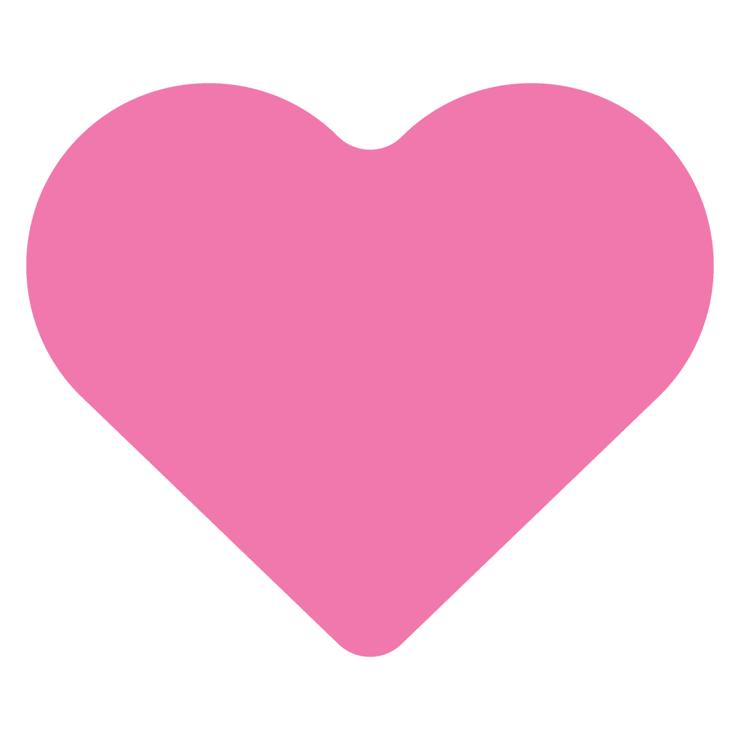 Pink Heart Symbol on Transparent Background for Romance Themes
