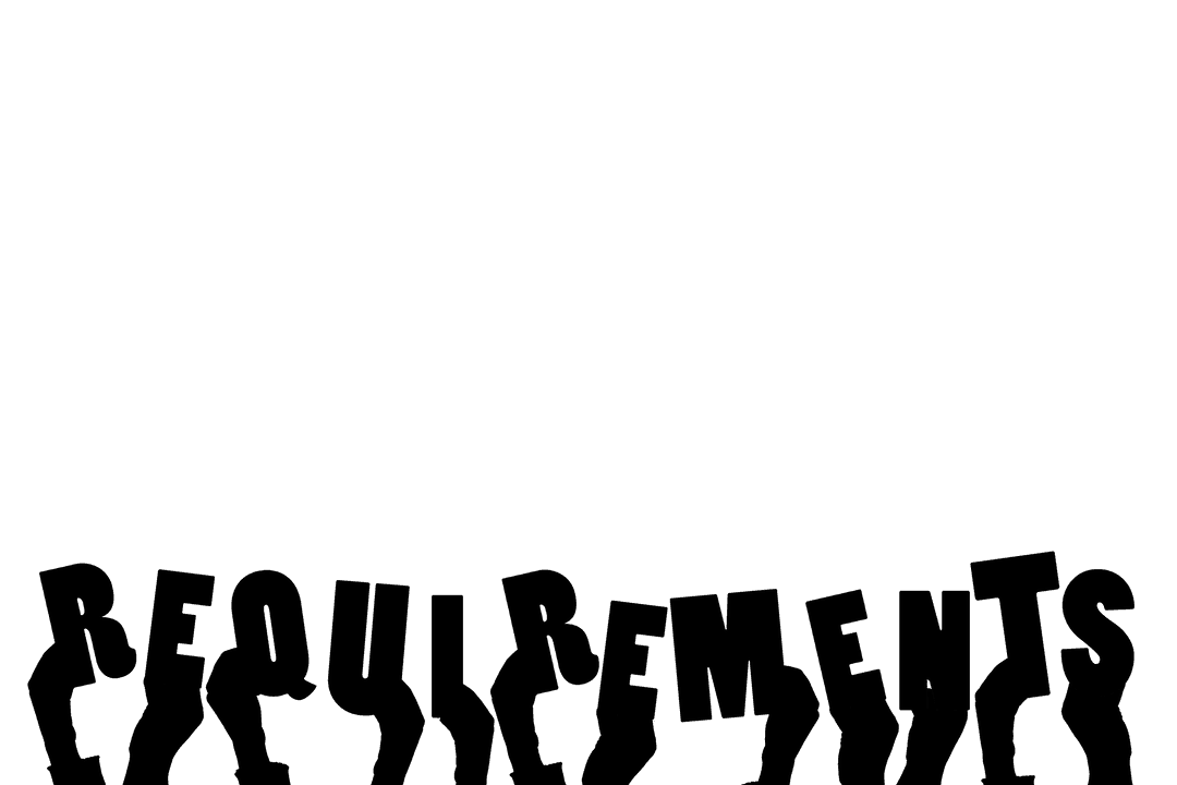 Transparent Hands Holding Requirements Text Illustration