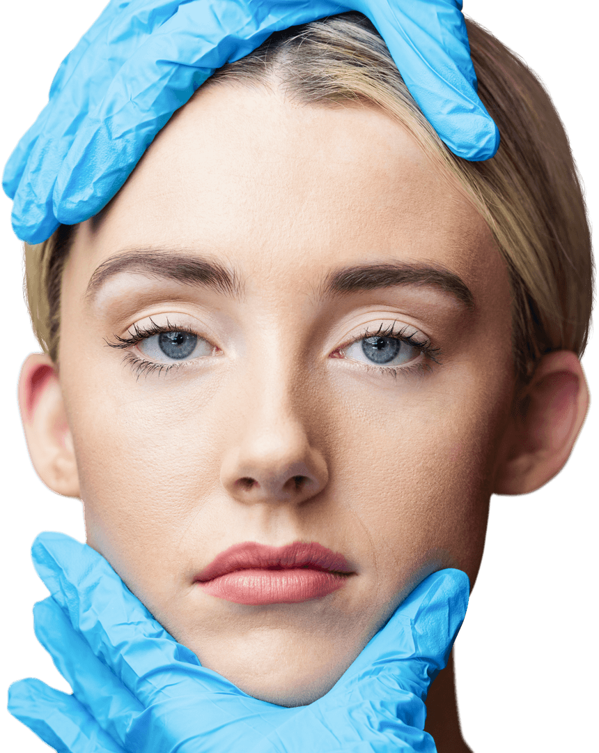 Transparent Skin Examination for Botox Treatment Preparation