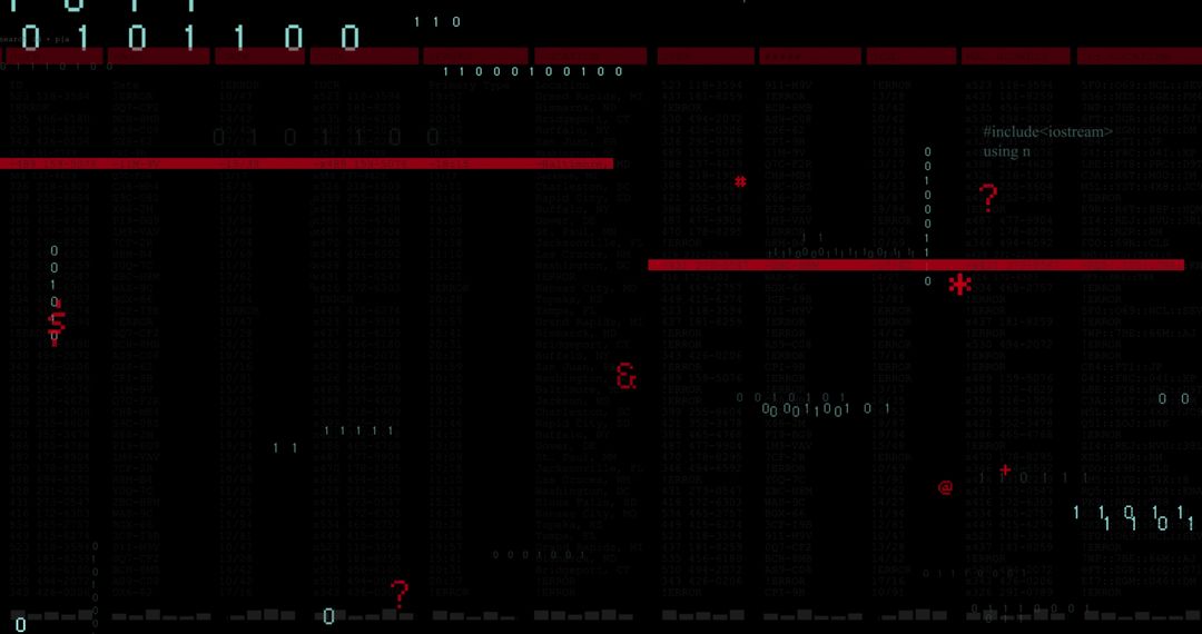 Futuristic abstract data processing interface
