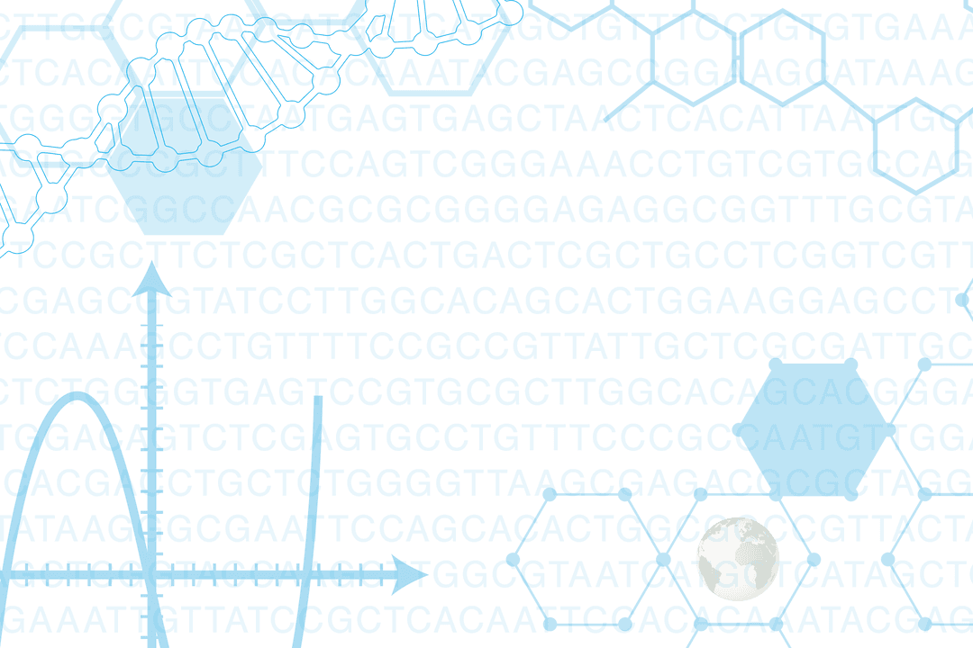 Transparent Interface with Molecular Structures on Digital Background