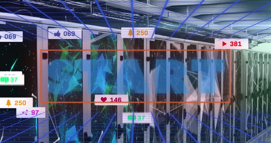 Digital Media Excellence Growing Above High-Tech Server Room