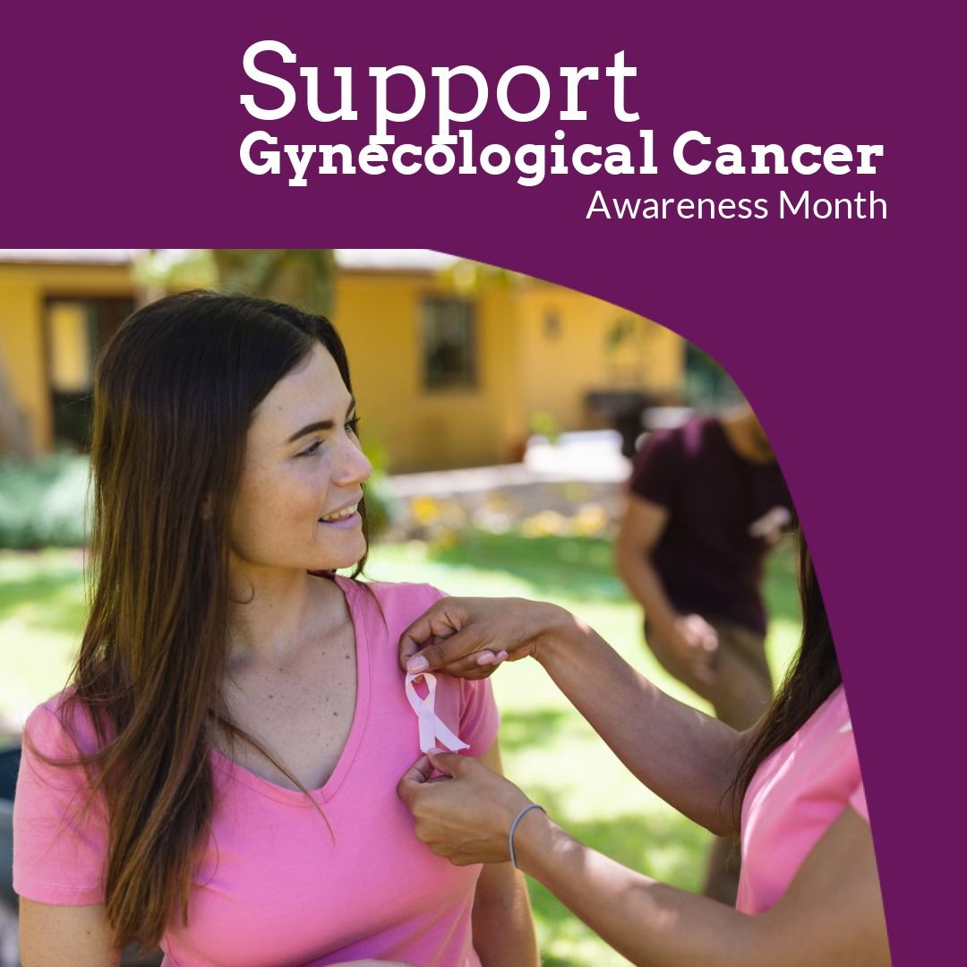 Multiracial woman putting ribbon on friend's chest and support gynecological cancer awareness month - Download Free Stock Templates Pikwizard.com