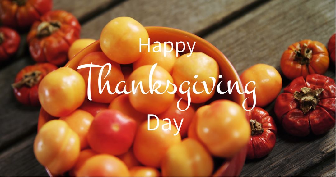Happy Thanksgiving Message with Rustic Background
