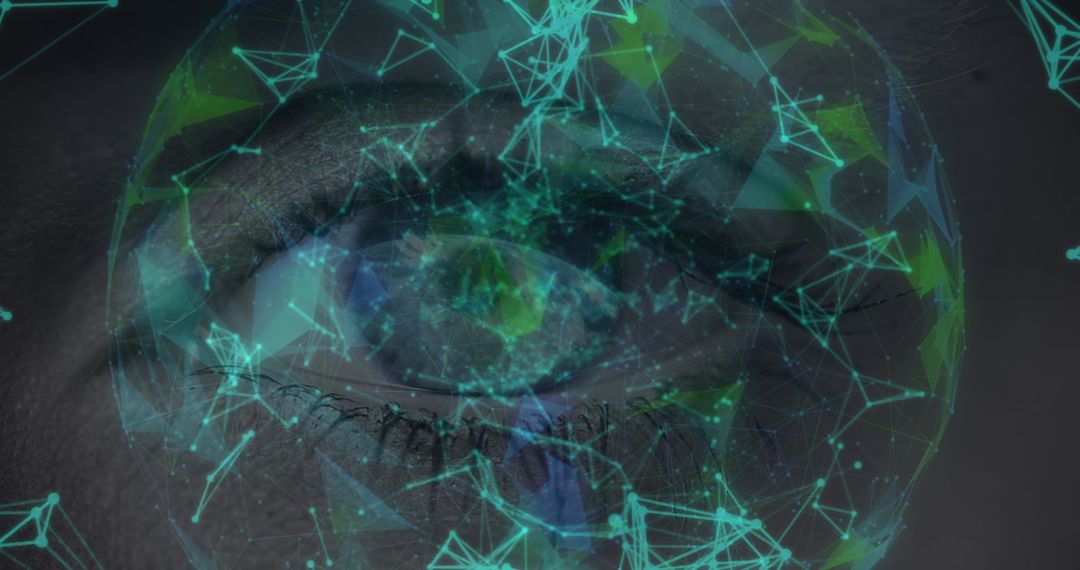 Digital Interface Overlaying Eye with Networks