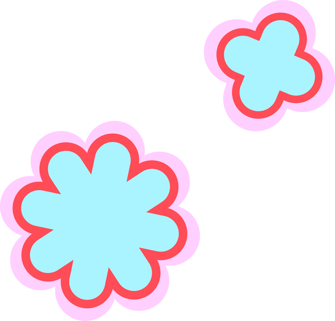 Colorful Vector Blooms on Transparent Background for Creative Design