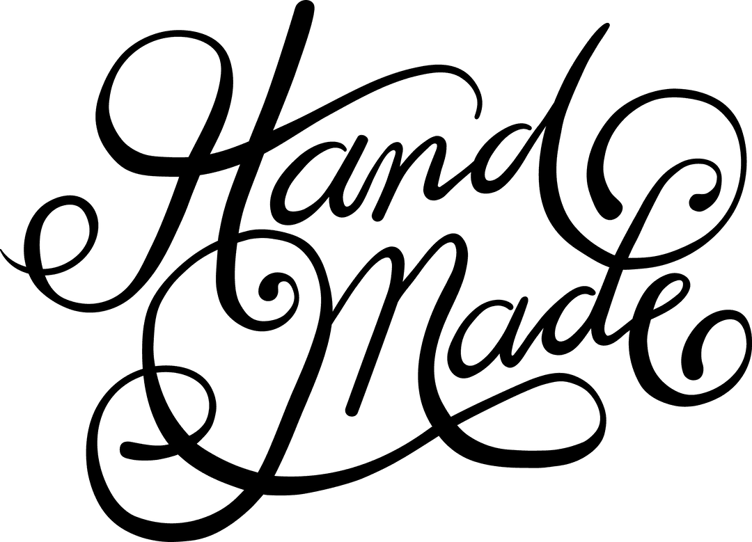 Digital Black Hand Illustration on Transparent Background