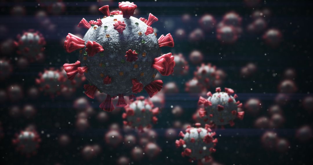 Macro View of COVID-19 Cells in Liquid Environment