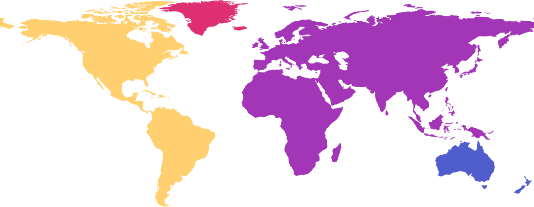 multicolored transparent world map highlighting continents - Download Free Stock Images Pikwizard.com