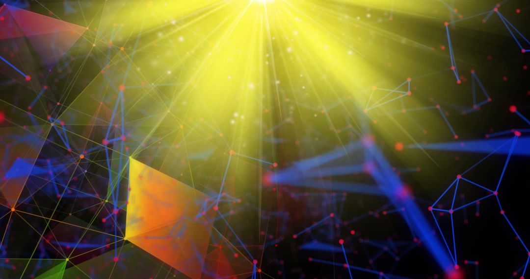 Abstract Digital Light and Network Connections