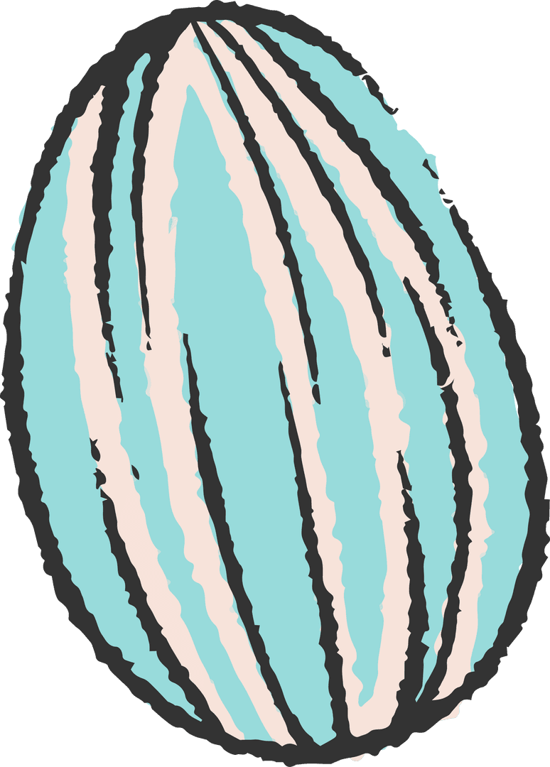 Abstract Geometric Egg Shape Transparent Design