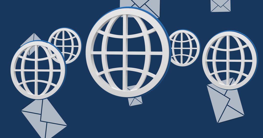 Global Communication Network Concept