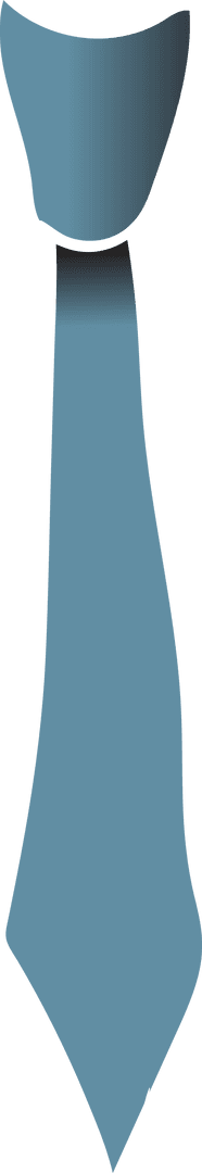 Large Blue Tie on Transparent Background for Design Use