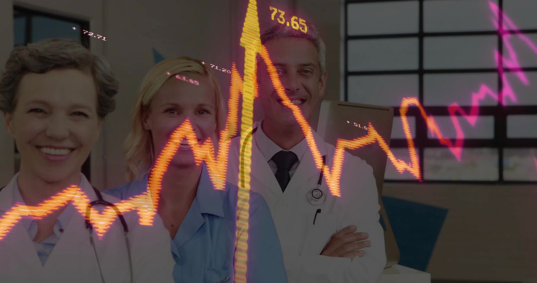 Medical Team Analyzing Data in Modern Clinic