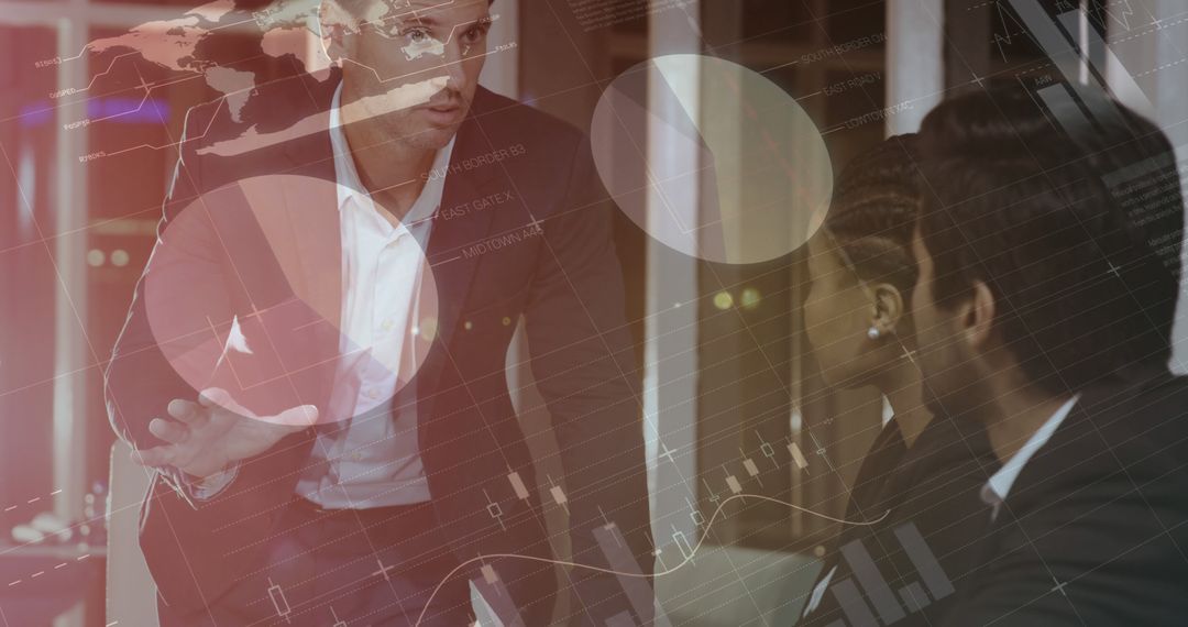 Business Presentation with Diverse Team and Dynamic Graphs