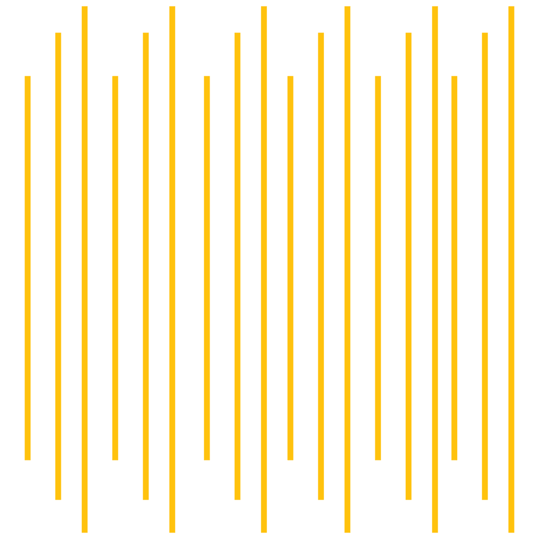 Yellow Geometric Lines Pattern on Transparent Background