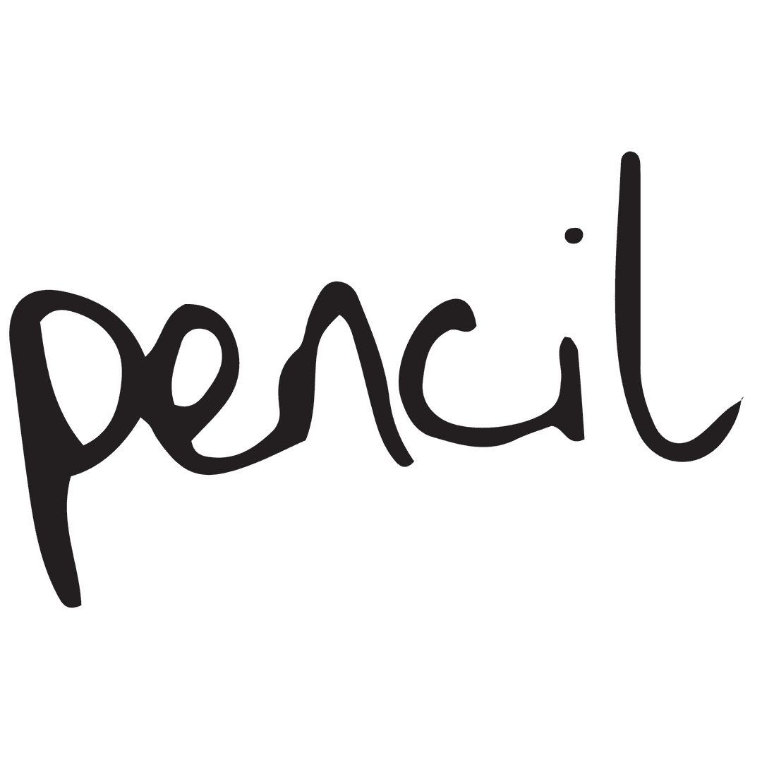 Handwritten Pencil Text in Creative Transparent Style