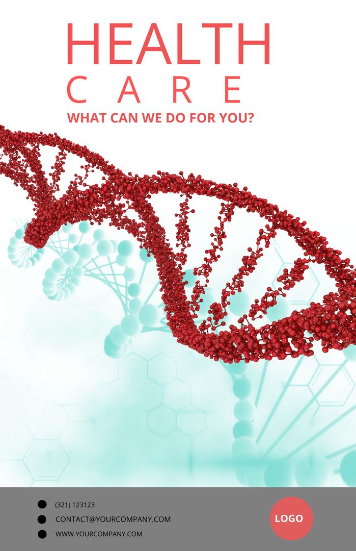 Healthcare Innovation Displaying DNA Helix Structure