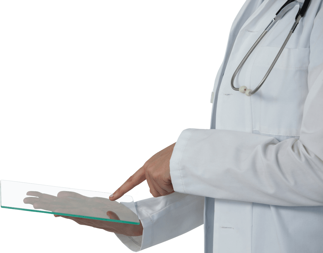 Transparent Glass Imaginative Digital Interface in Medical Context