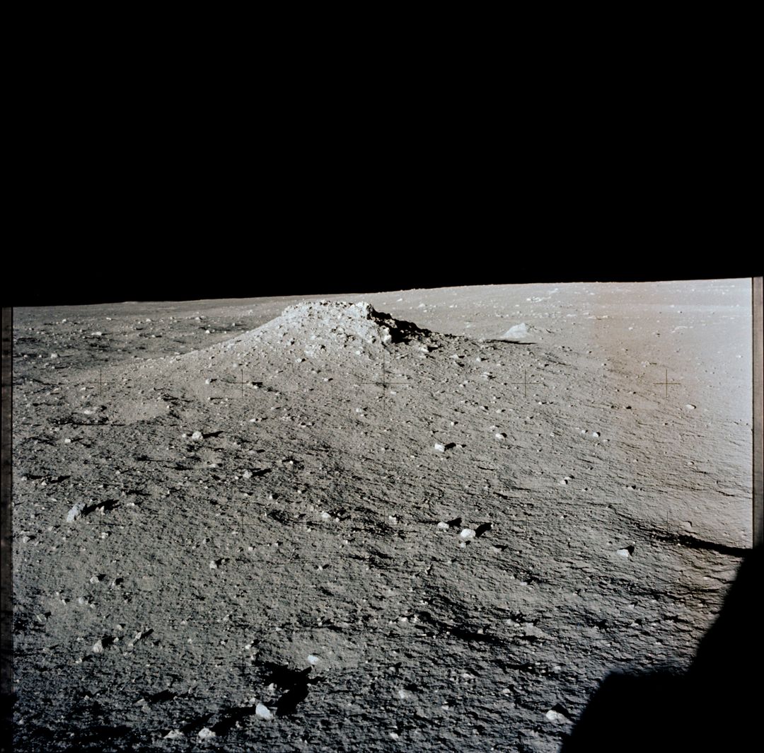 Apollo 12 Lunar Surface View with Anthill-shaped Mound, November 1969 - Free Images, Stock Photos and Pictures on Pikwizard.com