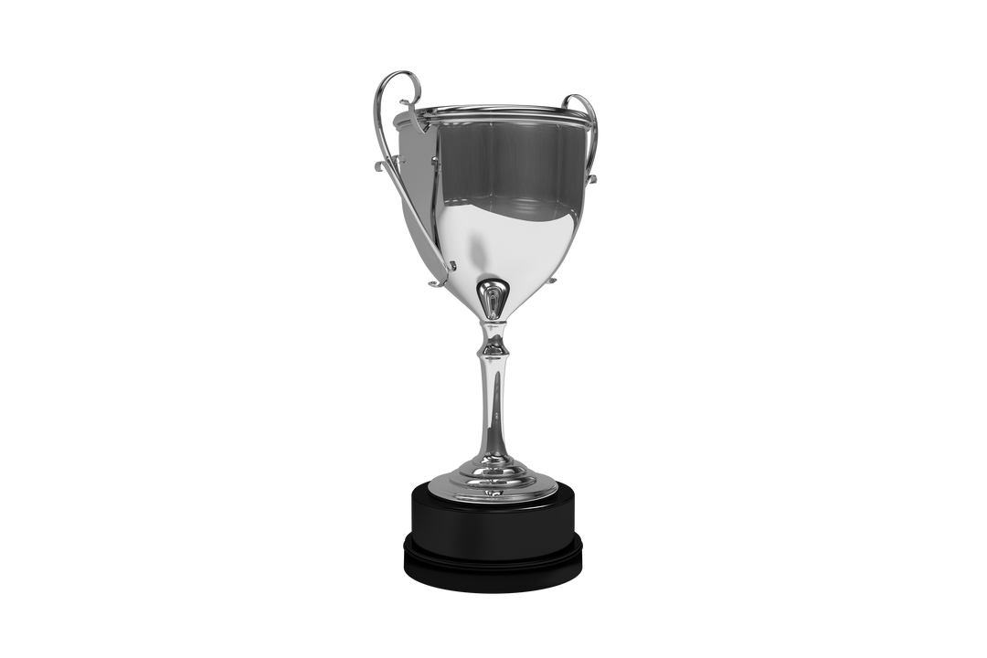 Silver Trophy Cup on Transparent Background for Achievement Concept - Download Free Stock Images Pikwizard.com