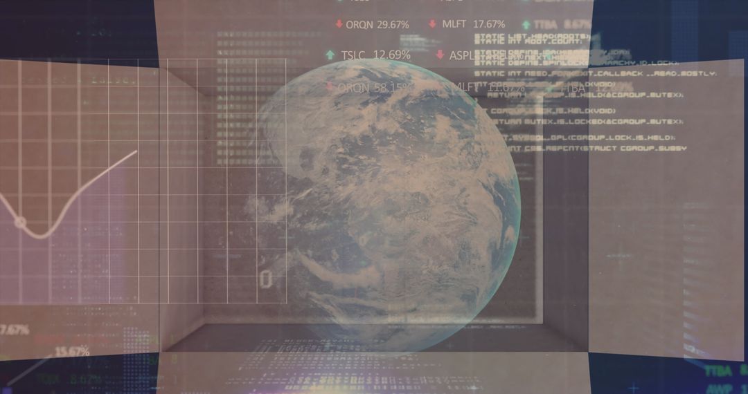 Global Financial Analytics and Shipping Innovation Concept