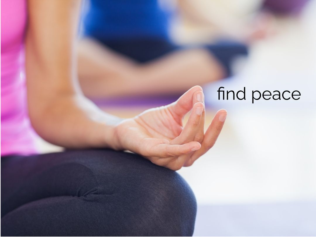 Close-Up of Meditation Pose Reflecting Tranquility and Focus