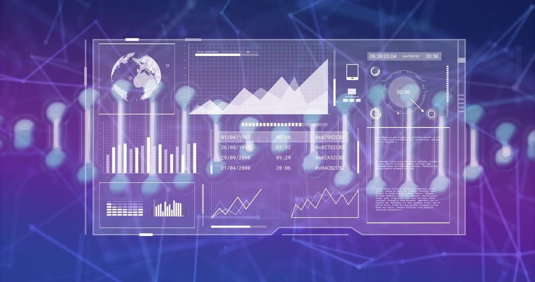Digital Interface Displaying DNA Data Analysis Trends