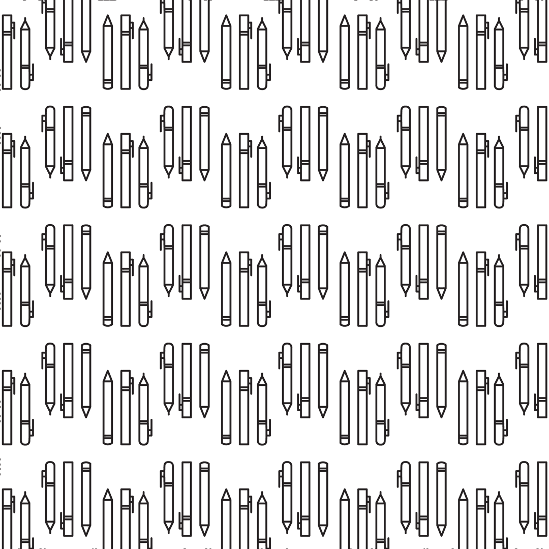 Abstract Pens Pattern on Transparent Background for Design Work