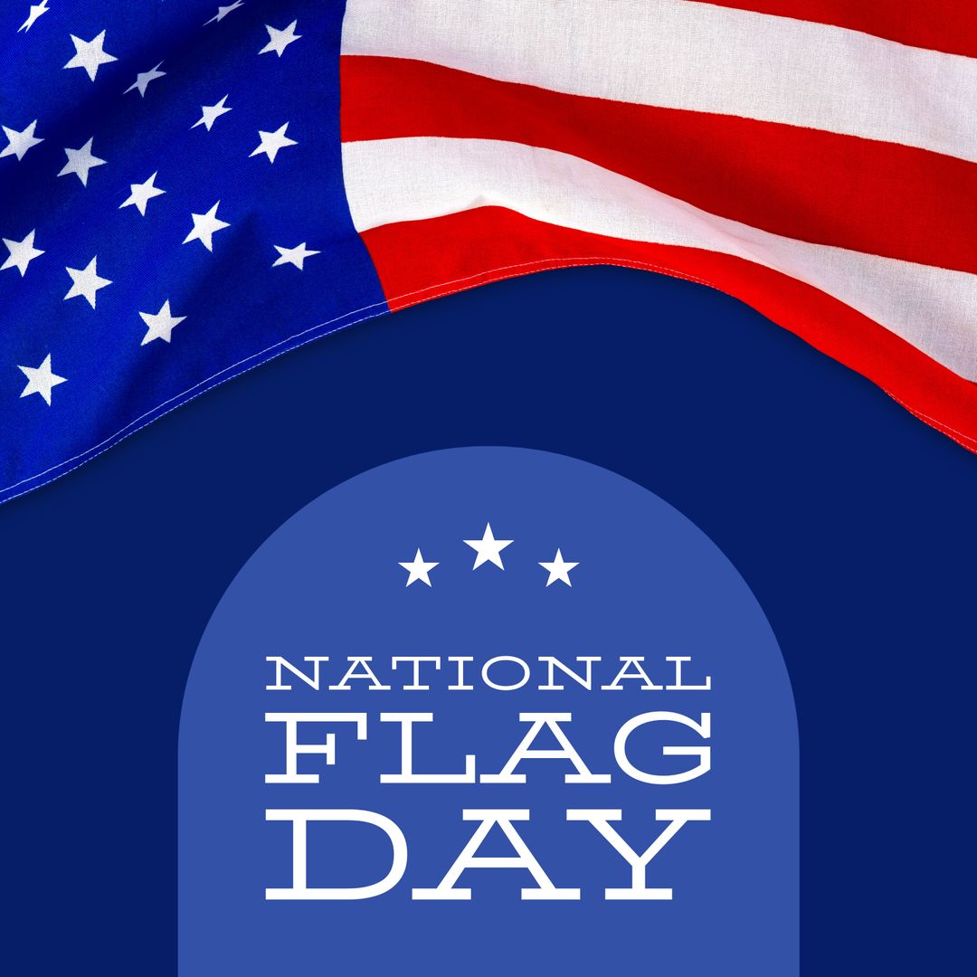 National Flag Day Celebration with USA Flag Background - Download Free Stock Templates Pikwizard.com