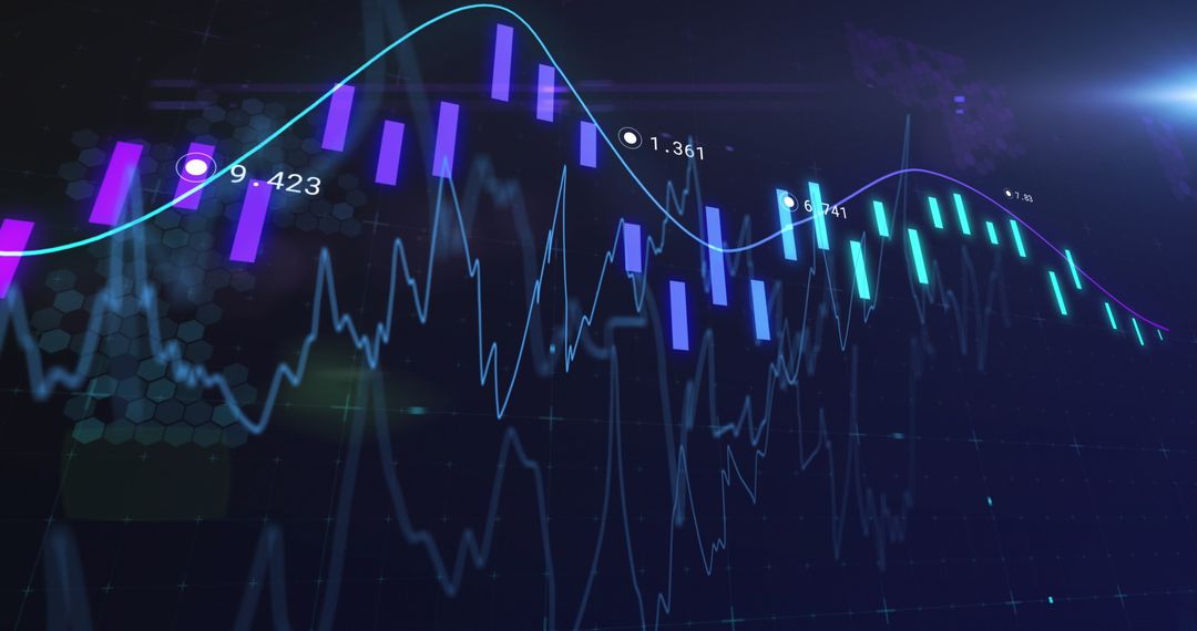 Data Analysis and Graphs Displaying Stock Market Trends