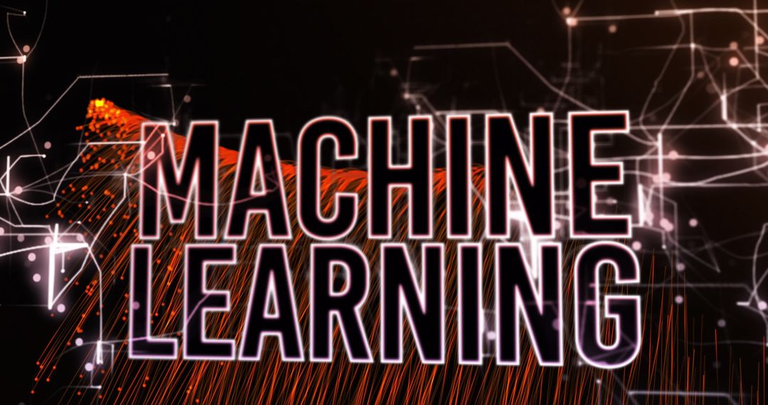 Machine Learning Concept with Digital Interface Elements