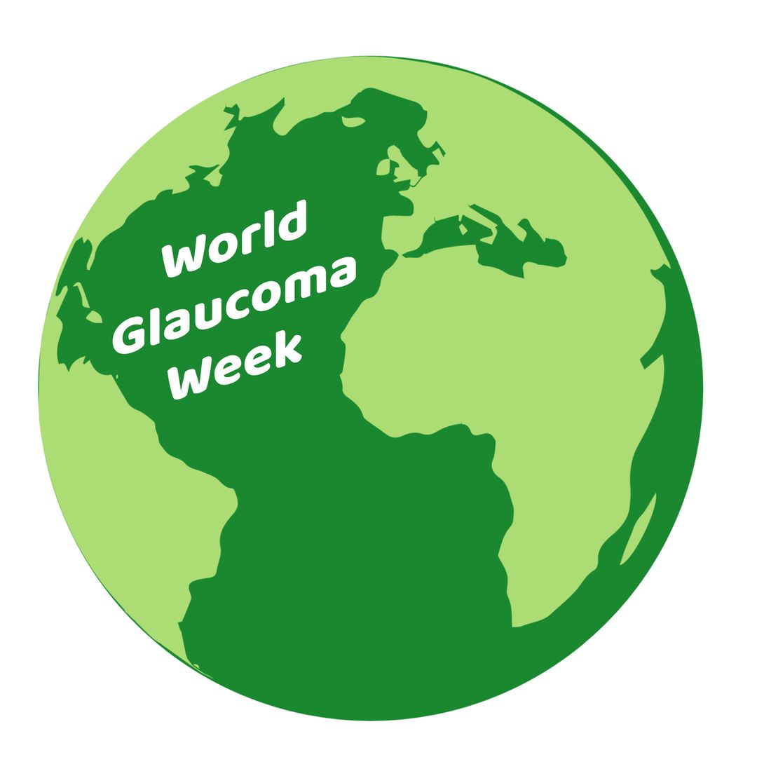 Stylized Green Globe for World Glaucoma Week Awareness - Download Free Stock Templates Pikwizard.com