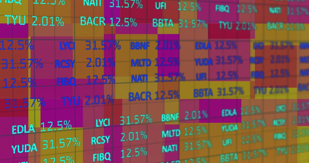 Dynamic Financial Data Overlay with Abstract Background