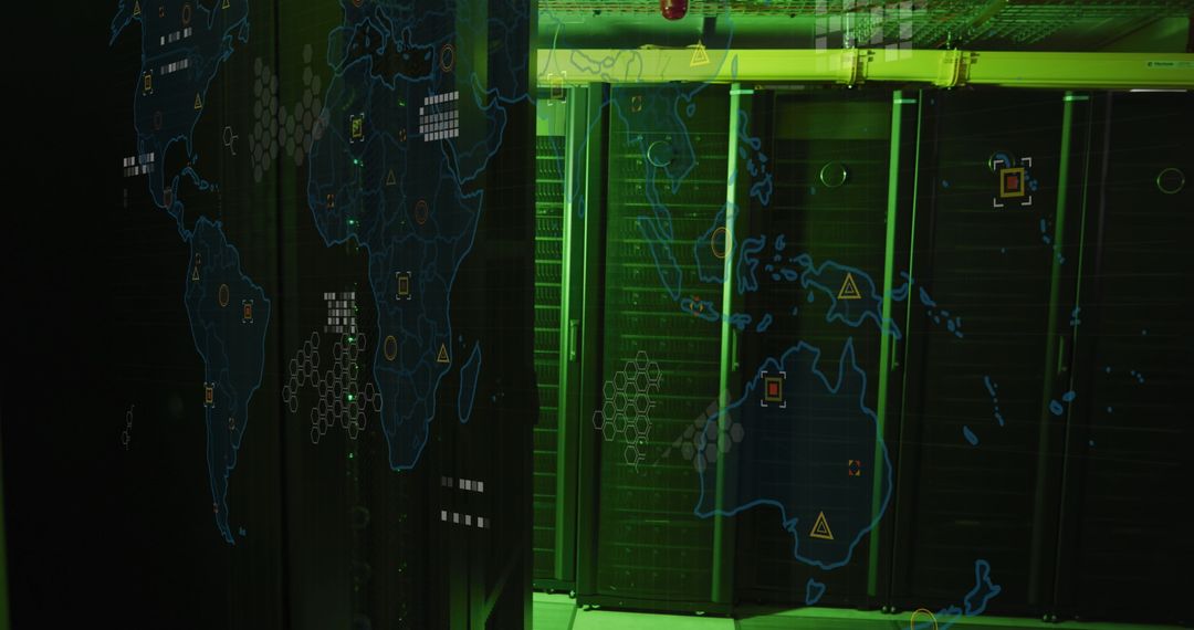 Global data computing in dark server room