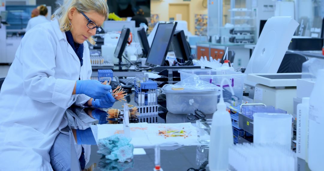 Scientist Conducting Research in Laboratory - Free Images, Stock Photos and Pictures on Pikwizard.com