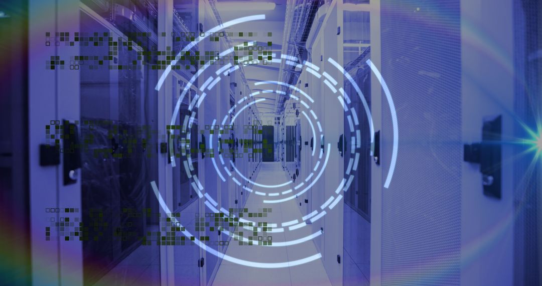 Digital Data Flow and Scanning in Modern Server Room