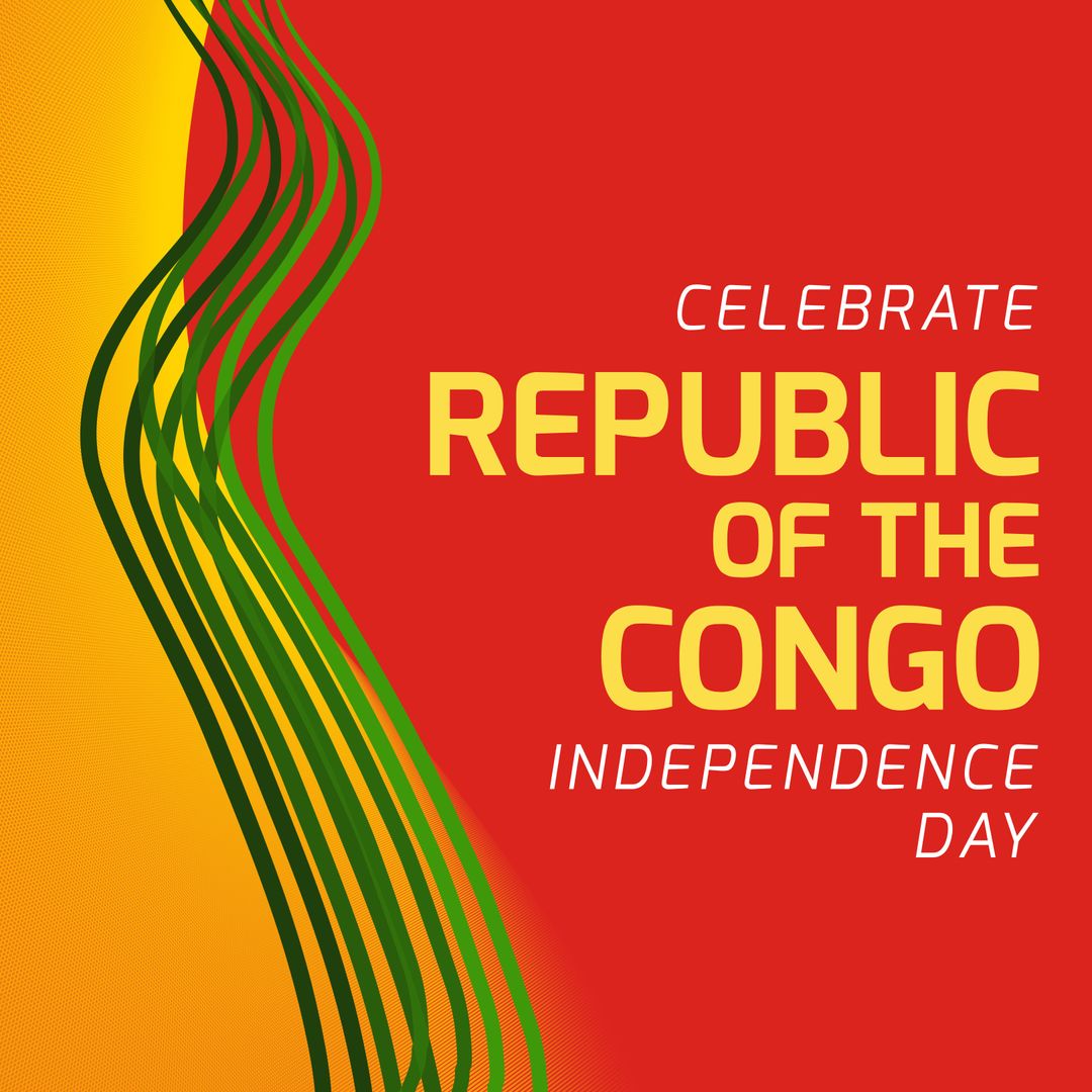 Celebrate Republic of the Congo Independence Day Design