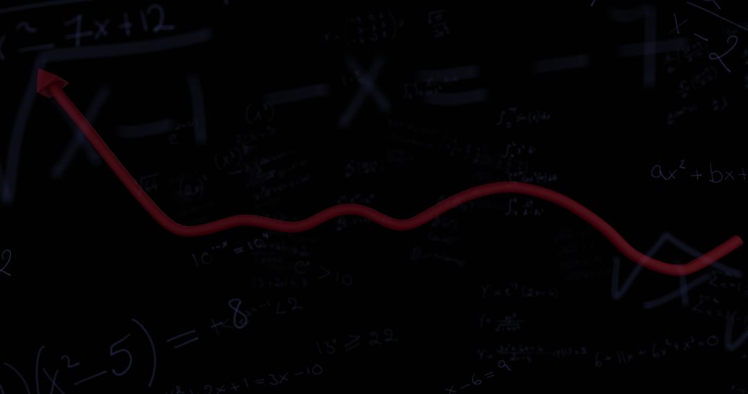 Abstract Data Processing Concepts on Dark Background