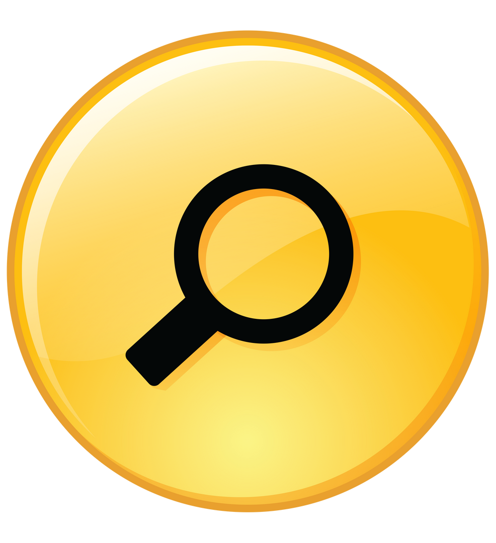 Yellow Transparent Circle with Black Magnifier Illustration - Download Free Stock Images Pikwizard.com